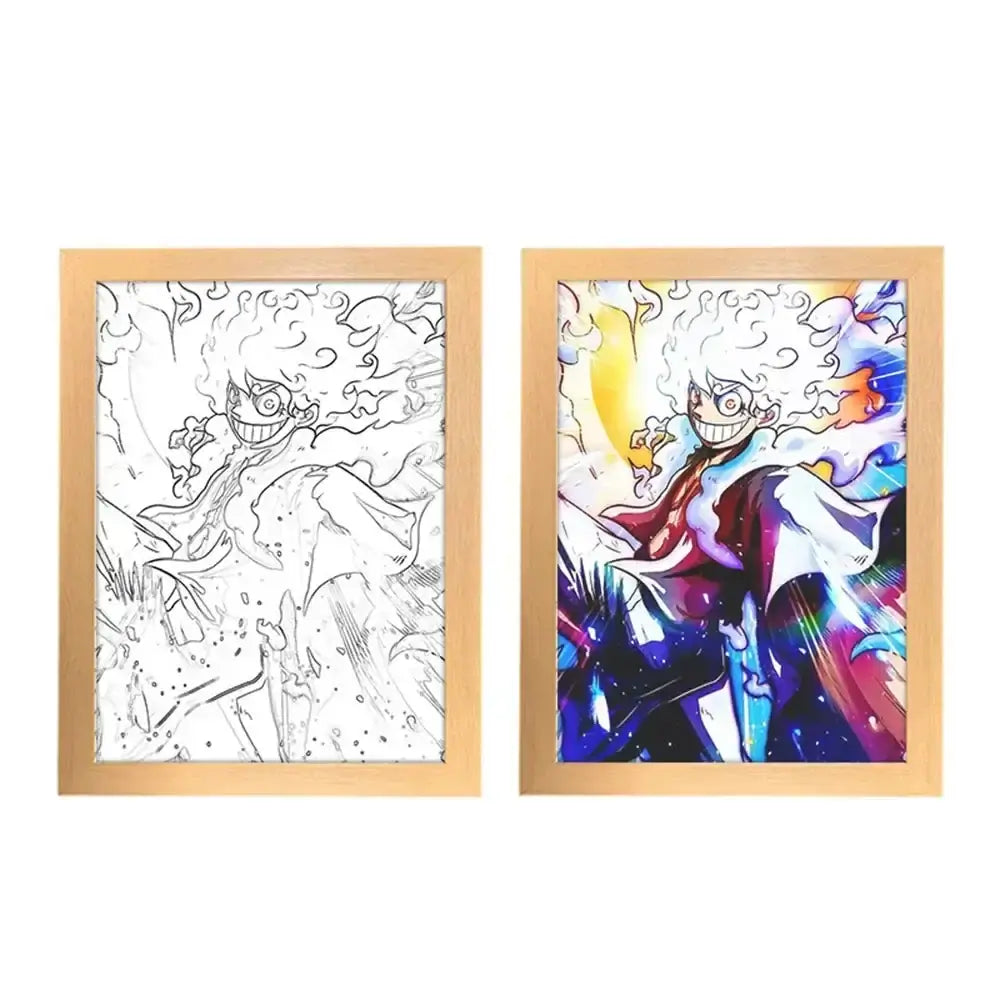 One Piece Photo Frame Night Light Luffy Zoro Christmas Gift (ONLINE ORDER ONLY)