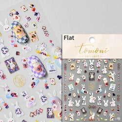 Cat Eye Halloween Terror Spider Cross Rose Love Heart Flower Snake Web Candy Bunny Thrilling Nail Art Stickers Manicure Decals (Online Order Only)