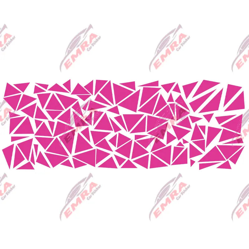 Triangle Car Sticker Decoration Side External Accessories Camouflage Kit Wrap Camo Tuning Styling Waterproof Vinyl Decals (ONLINE ORDER ONLY)