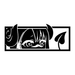 Anime Sticker For Car Stickers Die Cutting PVC Vinyl Decal Demon Girl Window Bumper Decoration External Accessories (ONLINE ORDER ONLY)