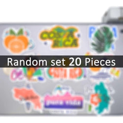 20/30/50Pieces, Costa Rica Stickers, Pura Vida Graffiti, Summer Beach Travel Style, for DIY Creative Decoration, Sticker Toys (Online Order Only)