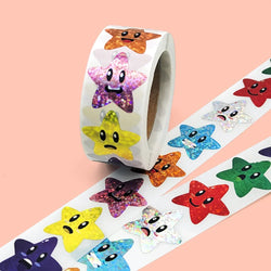 Holographic Sliver Star Stickers for Kids Reward 500Pcs Foil Star Stickers Labels for Wall Crafts Classroom Teachers Supplies (Online Order Only)
