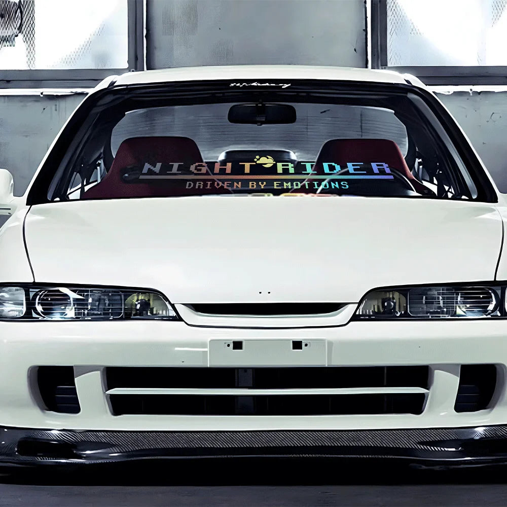 Night Rider for Car Sticker Decoration Windshield Banner JDM Stickers Sports Style External Accessories Waterproof Vinyl Decals (ONLINE ORDER ONLY)