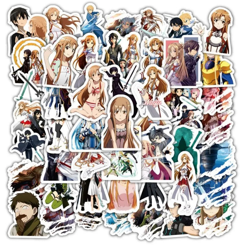 Sword Cartoon Stickers Pack for Laptop, Phone, Car, and More (Online Order Only)