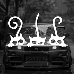 Cat family Stickers，cute&funny for cats lovers ，for cars trucks motorcycles and laptops！ (ONLINE ORDER ONLY)