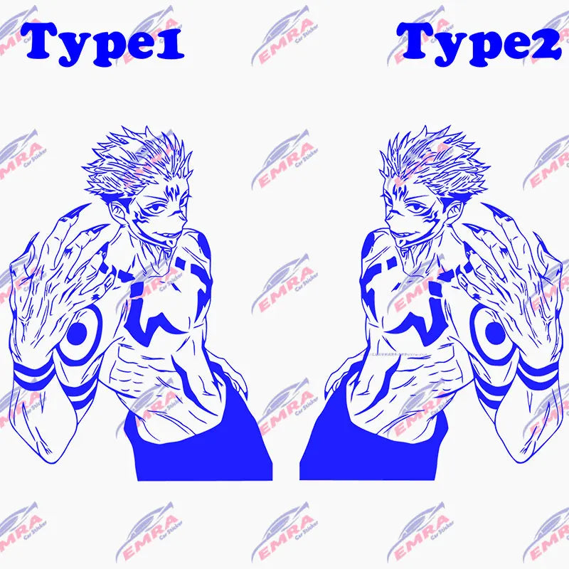 Anime Large Stickers For Car Sticker Handsome Boy Window Body Hood Decoration Die Cutting Waterproof Prevent PVC Vinyl Decals (ONLINE ORDER ONLY)