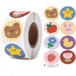 500pcs/roll Reward Stickers For Kids Children Kindergarten School Encouragement Students Games Toy Animals Stationery Labels (ONLINE ORDER ONLY)