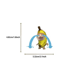 50Pcs  Banana Cat Cartoon Kawaii Sticker DIY Scrapbook Laptop Stationary Guitar Suitcase Sticker Cute Animal Decals Kids Toys﻿ (Online Order Only)