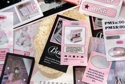 30Pcs Korean Ins Cute Girl Heart Scrapbooking Stickers Hand Account Idol Card Album DIY Phone Deco Material Stationery Sticker (ONLINE ORDER ONLY)