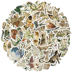 Cartoon Animal Leaf Silhouette Stickers for Suitcase Laptop Car DIY Decal (ONLINE ORDER ONLY)