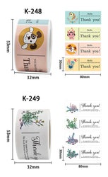 120pcs This Package Nice To Meet You Too Sticker Thank You Small Business Handmade Merchandise Decoration  Seal Label (ONLINE ORDER ONLY)