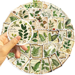 10/30/50PCS Green Plants PVC Sticker Aesthetic Decoration Scrapbooking Korean Stationery Hand Accounting Supplies for Kids (ONLINE ORDER ONLY)