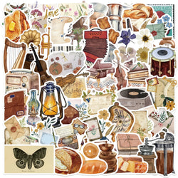 50pcs Time Secret Love Retro Notebook Stickers Laptop Phone Case Guitar Skateboard Scrapbook Fridge Cartoon Decal for Toy (Online Order Only)