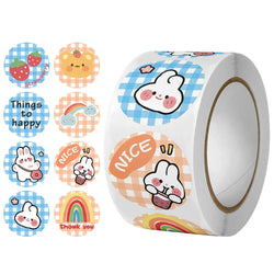 500pcs/roll Reward Stickers For Kids Children Kindergarten School Encouragement Students Games Toy Animals Stationery Labels (ONLINE ORDER ONLY)