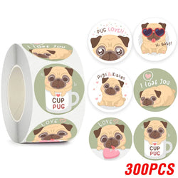 100-500pcs Cute Animal Encourage Sticker Kawaii Children Reward Stickers Creative School Supplies 2.5cm Circle Kids Toy Stickers (ONLINE ORDER ONLY)