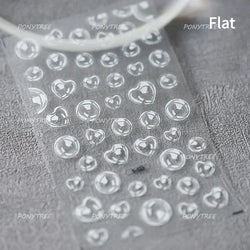 Colorful Bubbles Star Shiny Dreamy Glass Shards Flat 5D Soft Embossed Relief Self Adhesive Nail Art Sticker Chic Manicure Decal (ONLINE ORDER ONLY)