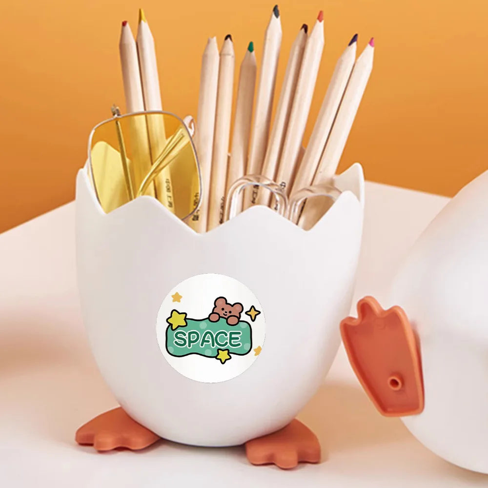 500Pcs Children's Cartoon Animal Stickers Baby Stickers Kindergarten Inspirational Little Red Flower Reward Roll Stickers (ONLINE ORDER ONLY)