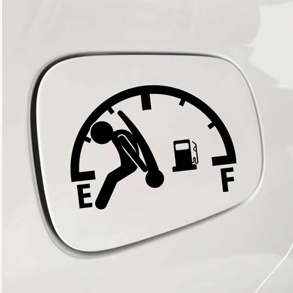 Funny Full Gas Gauge Sticker for Car Fuel Tank Cap Door Decoration Automotive Supplies Fashion Sticker Waterproof Vinyl Decals (ONLINE ORDER ONLY)