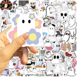 50/100Pcs Waterproof Halloween Demon Kawaii Sticker Decoration Notebook Stickers Scrapbooking DIY Journal Halloween Graffiti (ONLINE ORDER ONLY)