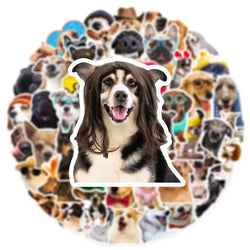 10/30/50PCS Cartoon Life Dog Children's PVC Sticker Aesthetic Decoration Scrapbooking Stationery School Supplies for Kids (ONLINE ORDER ONLY)
