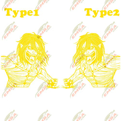 Anime Sticker Side Hood Window Decoration External Accessories Stickers For Car Competition Style Die Cutting Vinyl Decals (ONLINE ORDER ONLY)
