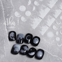 1pc 3D Cloud Moon Design Nail Art Stickers Ultra Thin Self Adhesive Nail Art Decals White Clouds Nail Art Decoration Supplies *N (Online Order Only)