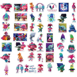 50pcs Retro Magic Genie Stickers For DIY Suitcase Water Bottle Phone Laptop Guitar Car Motorcycle Skateboard Vintage Sticker (Online Order Only)