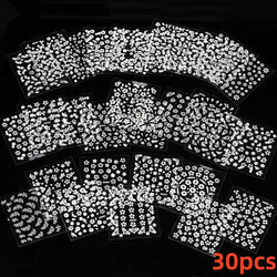 50 Sheets! 3D Flower Nail Art Stickers Decals NOT Repeat Black/White/Colorful Self Adhesive Nail Sticker Decals Random Pattern * (ONLINE ORDER ONLY)
