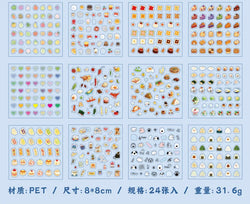 24piece/book Vitality Party Series Cut Film Sticker Book Y2K Journal Handbook Scrapbooking Kawaii Decoration Sticker Gift (ONLINE ORDER ONLY)