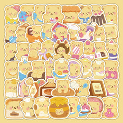 Butter Bear Cartoon Stickers for Fridge, Laptop, Luggage, Skateboard - 10/30/50/100PCS (ONLINE ORDER ONLY)