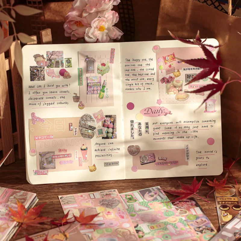 30piece/book Retro Flavor Museum Series Sticker for Phone Camera Journal Postcard DIY Kawaii Decoration Sticker Gift (ONLINE ORDER ONLY)