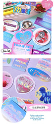 50Pcs/lot Ins Cute Bear Stickers Planner Journal Collage DIY idol card Decoration Material Scrapbook Sticker Kawaii Stationery (ONLINE ORDER ONLY)
