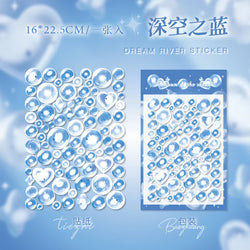 1PCS Kawaii Laser Bubbles Decorative Stickers Diary Idol Photocards DIY Craft Stickers Scrapbooking Stickers Confetti Sticker (Online Order Only)