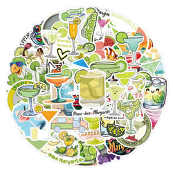 Margarita Cartoon Stickers for Phone Laptop Luggage Skateboard - 10/30/55PCS (Online Order Only)