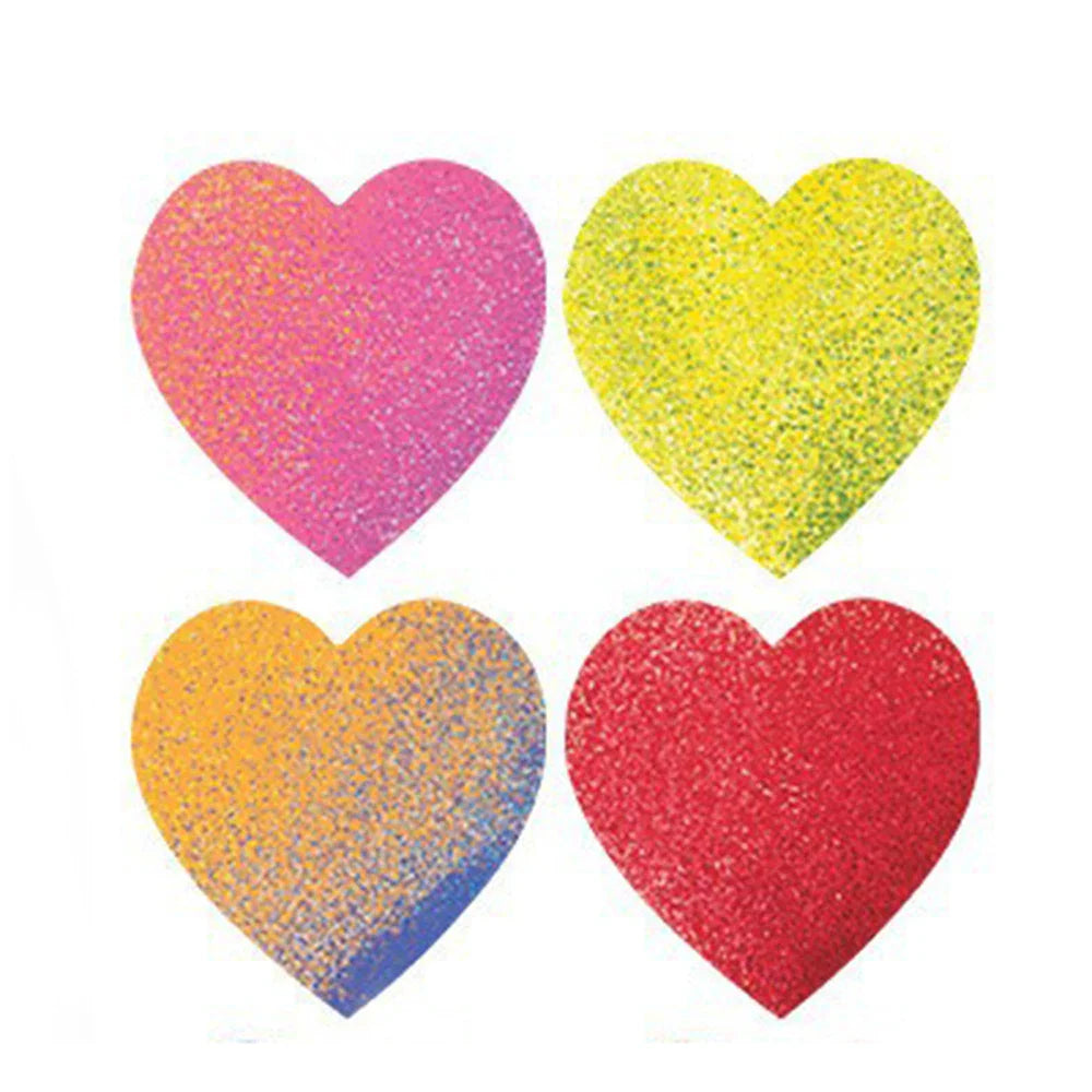 100-500pcs Color Valentine's Day Heart Sticker 1inch Birthday Party Gift Packaging Seal Sticker Baking Label (Online Order Only)