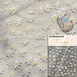 Colourful Daisy Cosmos Hot Stamping Petal Delicate and Pretty Plant Self Adhesive Nail Art Decoration Stickers Manicure Decals (ONLINE ORDER ONLY)