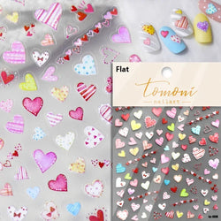 Colored Crystal Star Love Heart Shiny Silver Hollowed Smudging Rainbow Flower Jelly Embossed Nail Art Stickers Manicure Decals (ONLINE ORDER ONLY)