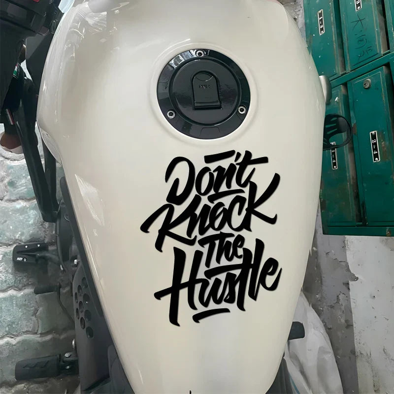 “DONT Knock The Hustle ”Stickers,Stylish  Car sticker for a Unique and Personalized Look with high quality  for  cars trucks ! (ONLINE ORDER ONLY)