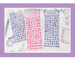 Korea Ins Cute Pixel Dialog Series Decorative Sticker Hand Account Idol Card DIY Material Sticker Personalized Kawaii Stationery (ONLINE ORDER ONLY)