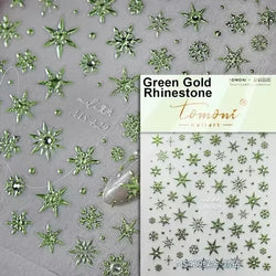Winter Christmas Crystal Delicate Hexagon Romantic Laser Silver Chic Snowflakes Self Adhesive Nail Art Sticker 5D Manicure Decal (ONLINE ORDER ONLY)