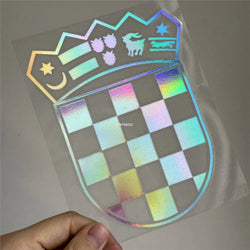 Car Stickers for Croatia Republic Croatian Coat of Arms Decal Motor Body Helmet Applique Auto Window Body Decals Vinyl (ONLINE ORDER ONLY)