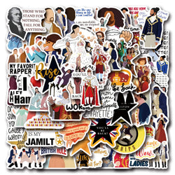 Hamilton Stickers Decals for Notebook Phone Fridge Guitar Suitcase Bike DIY Graffiti Toys (Online Order Only)