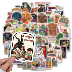 60PCS Cartoon Retro Ghost Graffiti Mixed Anime Sticker DIY Luggage Skateboard Laptop Helmet Guitar Sticker Kids Decals (ONLINE ORDER ONLY)