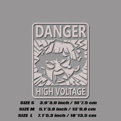 ”DANGER！HIGH VOLTAGE“Agatsuma Zenitsu DECAL,CREATIVE&FUNNY DECAL ,FOR new energy automobile,HIGH quality! (ONLINE ORDER ONLY)