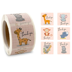 300pcs/Roll Cute Animal Motivational Stickers for Kids Reward & Self-Adhesive Labels for Elementary Students Stationery Stickers (ONLINE ORDER ONLY)