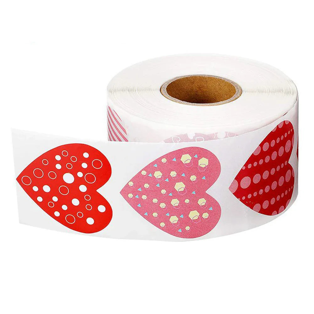 100-500pcs Handmade With Love Kraft Paper Stickers Round Adhesive Labels Baking Wedding Decoration Party Decoration Sticker (Online Order Only)