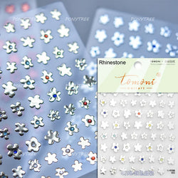Retro Mini Flower Vintage Leaves Hot Stamping Petal Daisy Delicate Chic Self Adhesive Nail Art Stickers Manicure Decal Wholesale (ONLINE ORDER ONLY)