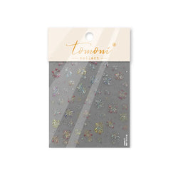Colorful Fireworks Burst Hot Stamping Process Laser Pink Bright Romantic Self Adhesive Nail Art Stickers Chic Manicure Decals (ONLINE ORDER ONLY)