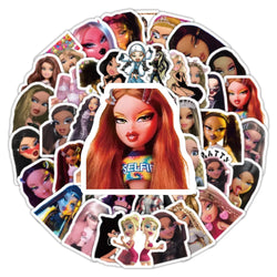 10/30/50/100PCS Bratzillaz Stickers Funny Cartoon Sticker Decals DIY Scrapbook Luggage Laptop Phone Car Bike Skateboard Kids Toy (ONLINE ORDER ONLY)