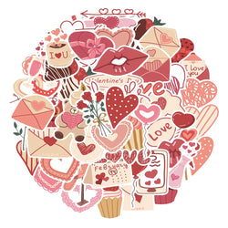 Valentine's Day Love Stickers for Suitcase Laptop Luggage Fridge Phone Car (Online Order Only)